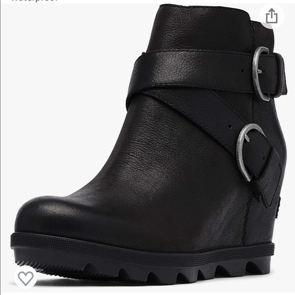 Women’s size 8.5, lightly used, Sorel Joan of Arctic Wedge ankle boot